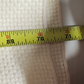 Soft Off White Tablecloth with Waffle Woven Weave Pattern 51" x 71" Rectangle