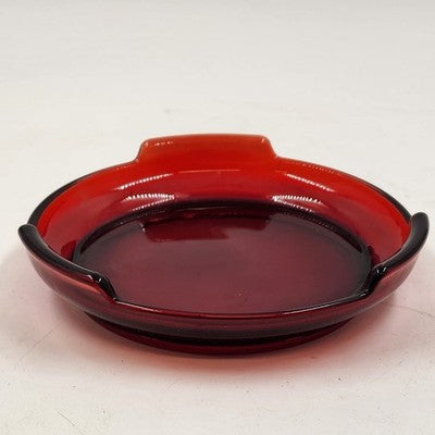 Punch Bowl Stand Base Only 5.25" Royal Ruby Red Glass by Anchor Hocking