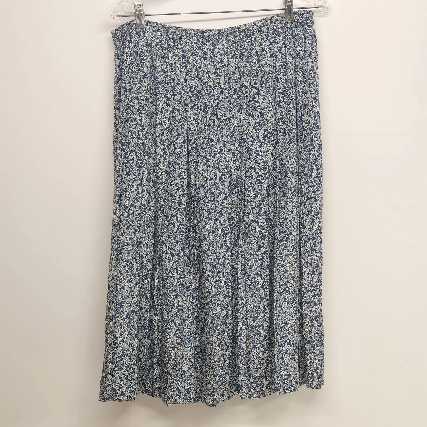 Andrea Gayle Blue White 2 Piece Skirt Suit Set Plus Size 20