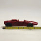 Pinewood Derby Car No 49 Red Handmade Wood Racer Vehicle w/ Winner Ribbon 1975