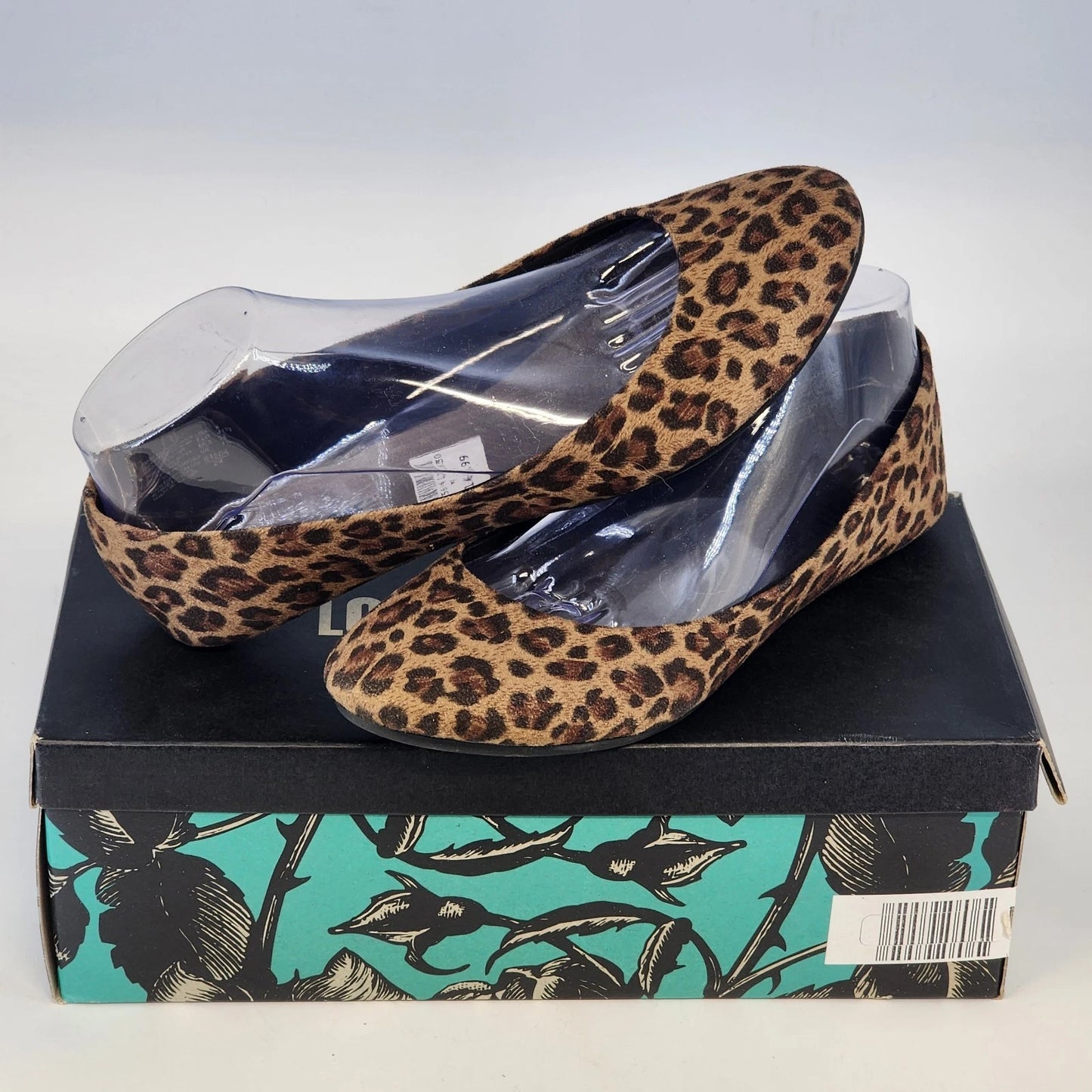 Lower East Side Leopard Print Loafers Women 9 Slip On Animal Print Flats Shoes