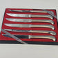 Barclay Geneve 6-Piece Steak Knife Set Oyster Bay Pistol Grip Stainless w Box