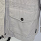 Pacific Trail Woman's Coat Beige Jacket w/ Navy Blue Trim & Lining No Hood Small