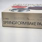 3-Pan Springform Bake Pan Set Heavy Gauge Bright Steel 10" 9.5" & 8.5" NOS