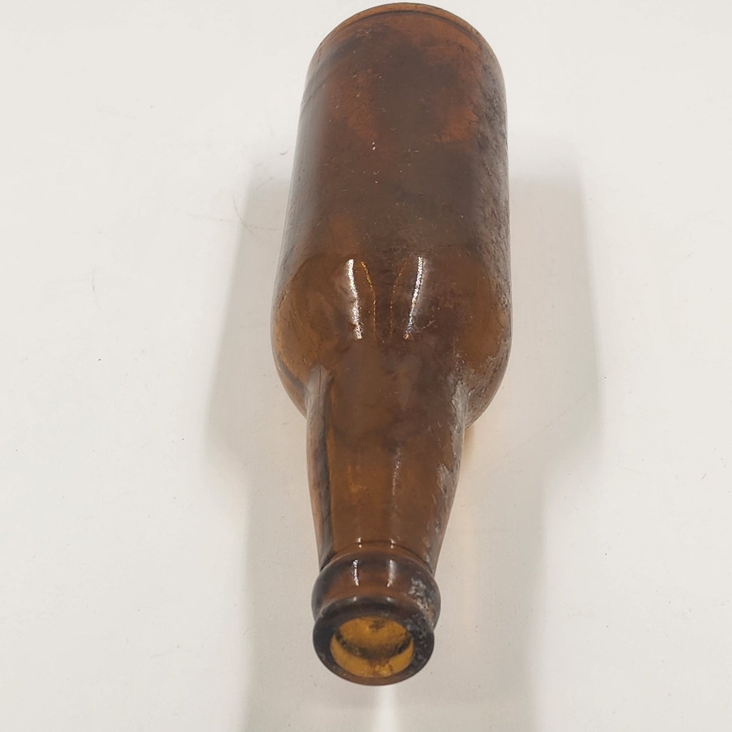 Consumers Brewing Co Beer Bottle Empty Dark Amber Embossed 9" Newark Ohio 1870's