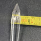 4 Icicle Spear Crystal Faceted Glass Prisms 3" L & Octagon Accent Wire Connector