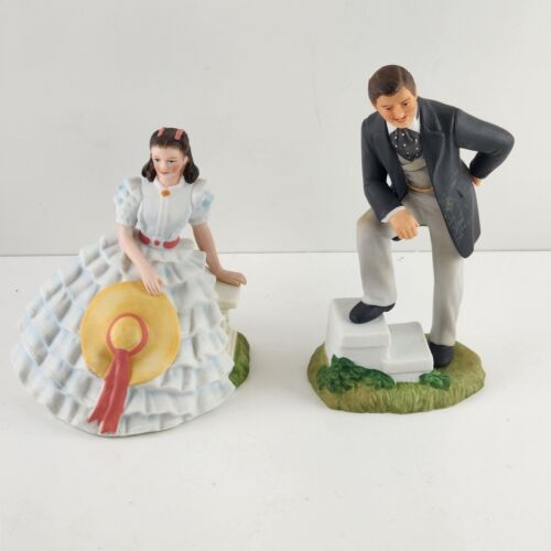 1980s Avon Gone with the Wind Porcelain Figurines Rhett Butler & Scarlett O’Hara