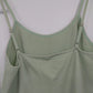 Poof Camisole Tank Top Lot 2 Spaghetti Strap Size L /XL White Sage Green China