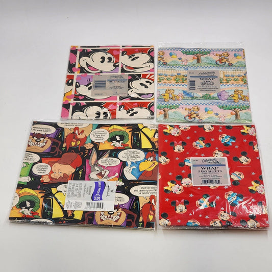 Lot of 4 Gift Wrap Packs Celebrations by Gibson & Hallmark Assorted Designs New