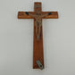 Jeweled Cross Co Shroud of Turin Wood Metal Crucifix 15" INRI Vintage