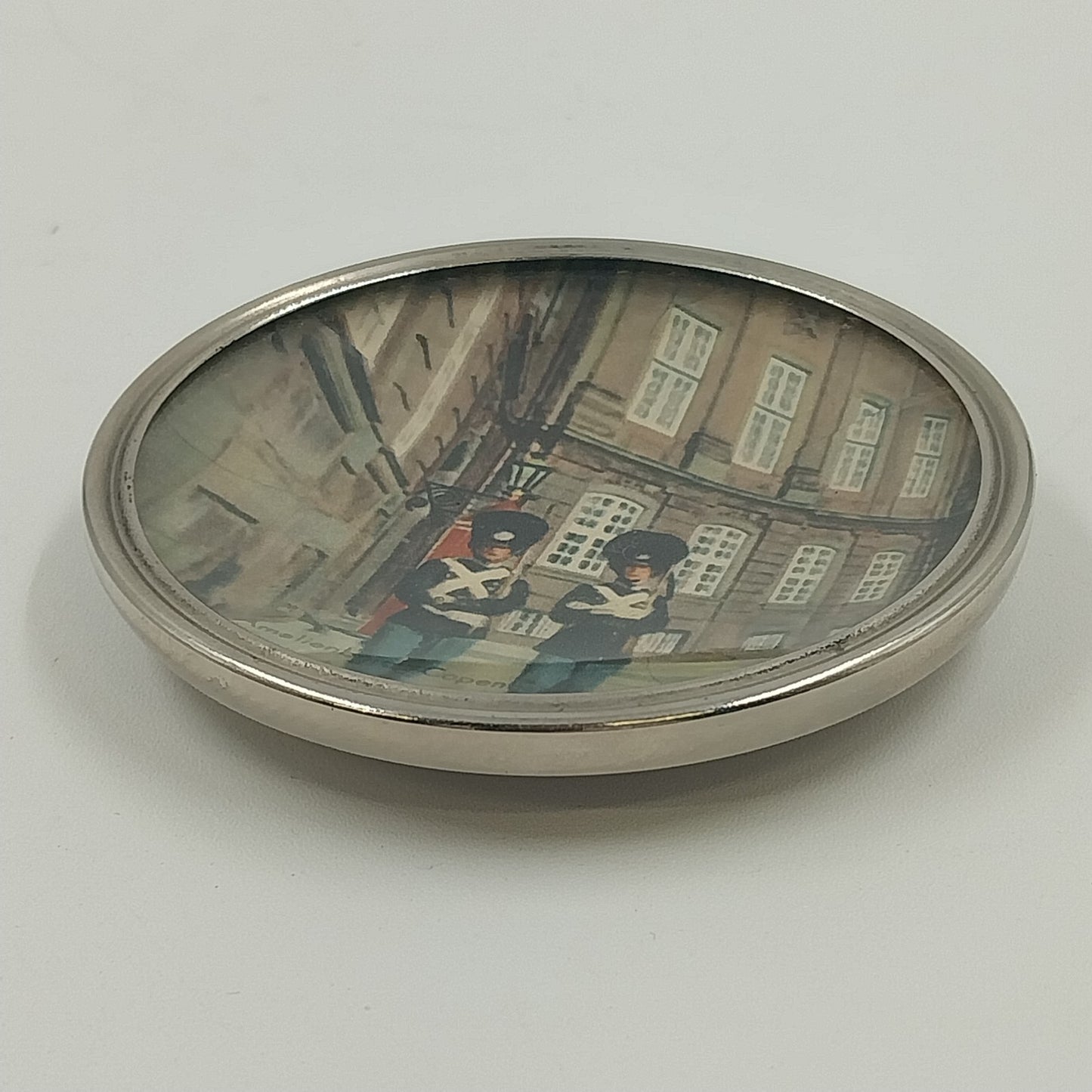 Royal Amalienberg Copenhagen Stainless Steel Trinket Dish Decor Collector Plate