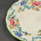 Royal Doulton Floradora Cup Saucer Fine China Floral Green Trim Scalloped 5.75"