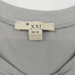 XXI Gray Rhinestone Embellished Top Women's Medium Scoop Neck Short Sleeve