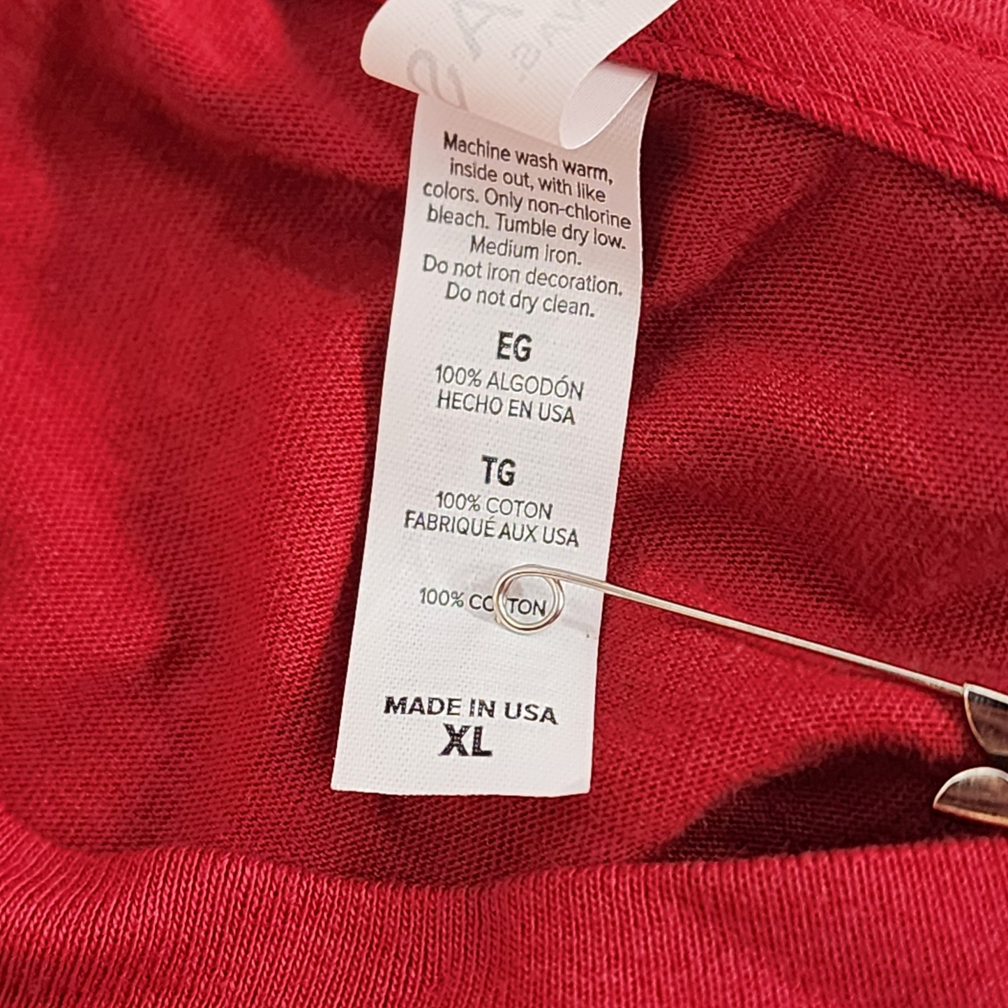 eBay Open 2017 Womens Size XL T-Shirt Short Sleeve Dark Red Cotton Shirt USA NOS