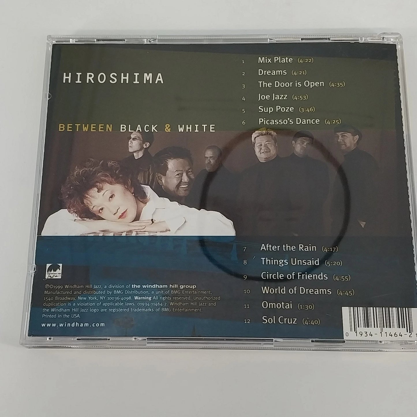 Hiroshima 4 CD Best Of Another Place East Between Black & White Jazz Epic 1980s