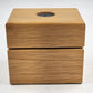 5 Solid Brass and Leather Coasters 4" with Wood Box Esther Price Candies Corp
