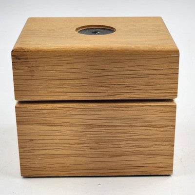 5 Solid Brass and Leather Coasters 4" with Wood Box Esther Price Candies Corp