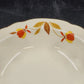 4 Autumn Leaf Rimmed Fruit Dessert Bowls 5.25" Hall's Superior for Jewel Tea MCM