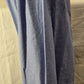 Susan Bristol Long Denim Button Skirt Size 4 Stretch Waist Pleated with Scarf