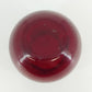 Anchor Hocking Royal Ruby Red Ivy Ball Vase 4" Round Solid Glass Decor Vtg USA