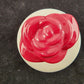 Rae Dunn Disney Princess Red Mug with TRUE LOVE Inscribed White Lid w Red Rose