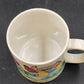 Jack Crompton Vintage White Ceramic Golf Mug Tea Cup 3.5" w Handle Golf Theme
