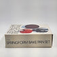 3-Pan Springform Bake Pan Set Heavy Gauge Bright Steel 10" 9.5" & 8.5" NOS