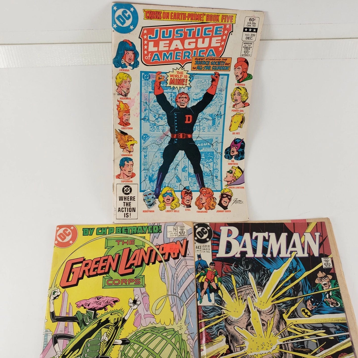 Justice League America Vol 23-209 1982 Batman 443 1990 Green Lantern 214 1987