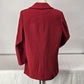 J G Hook Womens Red Wool Double Breasted Pea Coat Blazer Medium Size M Classic