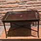 Maitland Smith Leather Tray Top Coffee Table Faux Bamboo 32x22 Philippines