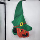 Evergreen Garden Stake Outdoor Halloween Pumpkin Fall w Tricorn Hat Flag Banner