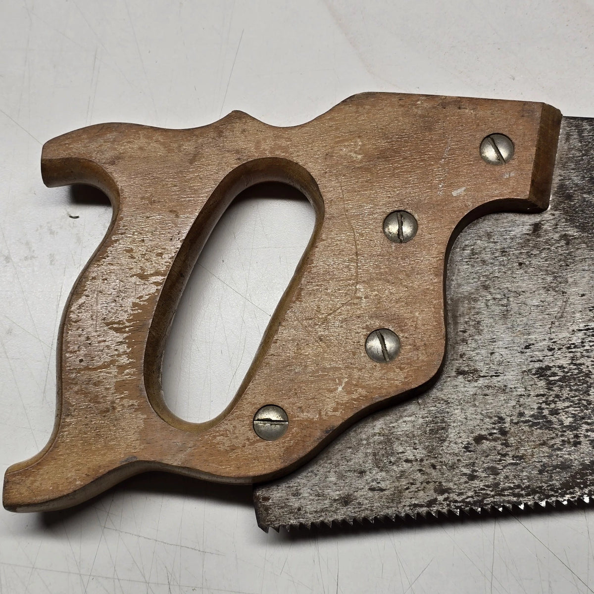 Disston No 1 Rancher 25.5" Crosscut Hand Saw Wood Handle USA Vintage
