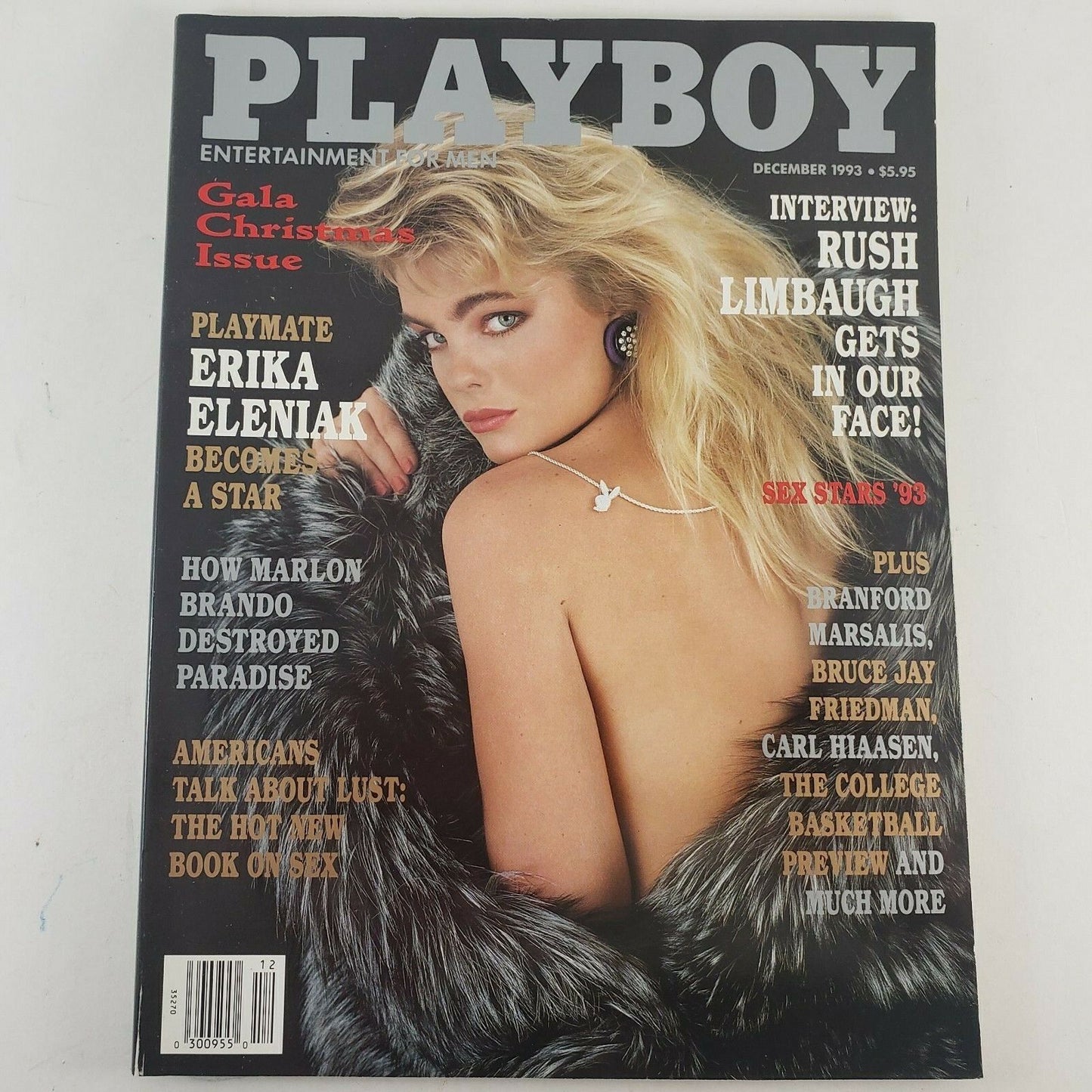 Playboy Magazine Vintage December 1993 Rush Limbaugh Gets in Our Face Interview