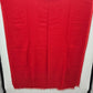Oversized Red Woven Scarf Blanket Shawl Wide Pashmina Wrap Fringe 35"x88" Large