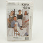 Kwik Sew 2311 Vintage Sewing Pattern Uncut 1993 Adult Aprons SML & Pot Holders