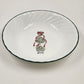 4 Corelle Callaway Holiday Ivy Coupe Soup Bowls Swirl Green Trim 8.5"d EUC