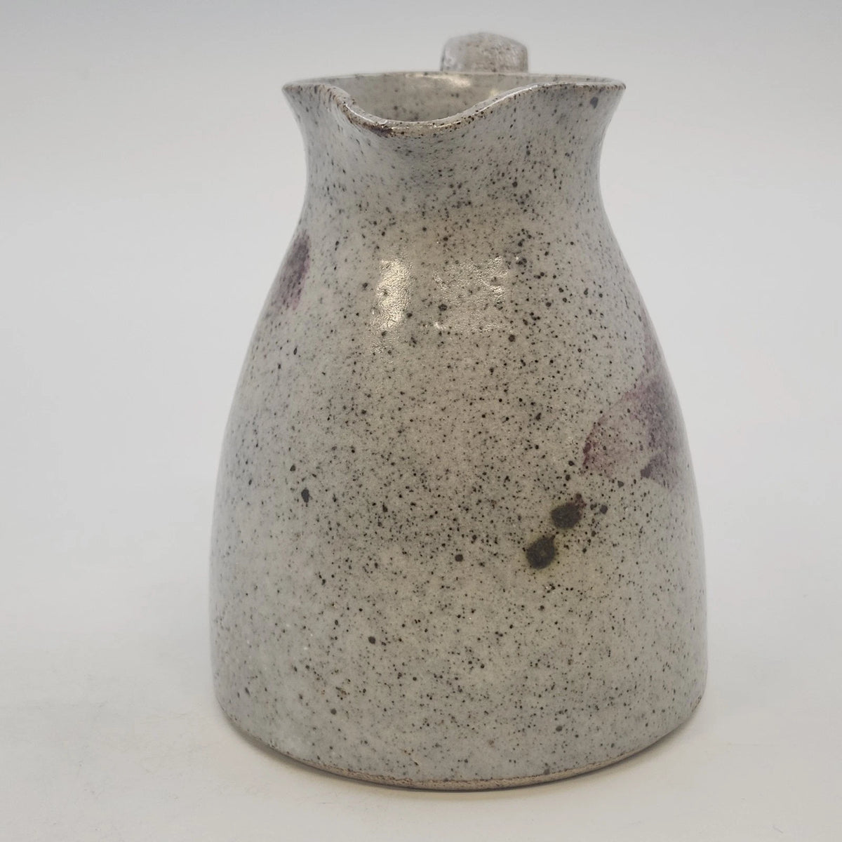 Colonsay Pottery Pitcher Speckled Glaze Stoneware 4.5" Flared Rim Curved Handle