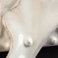 Jay's Fleur de Lis Rectangle White Glazed Serving Tray Handles 14"x10" Repaired