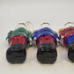 Blown Glass Nutcracker Soldier Christmas Ornaments 4 Piece 7.5" Hand Painted Vtg