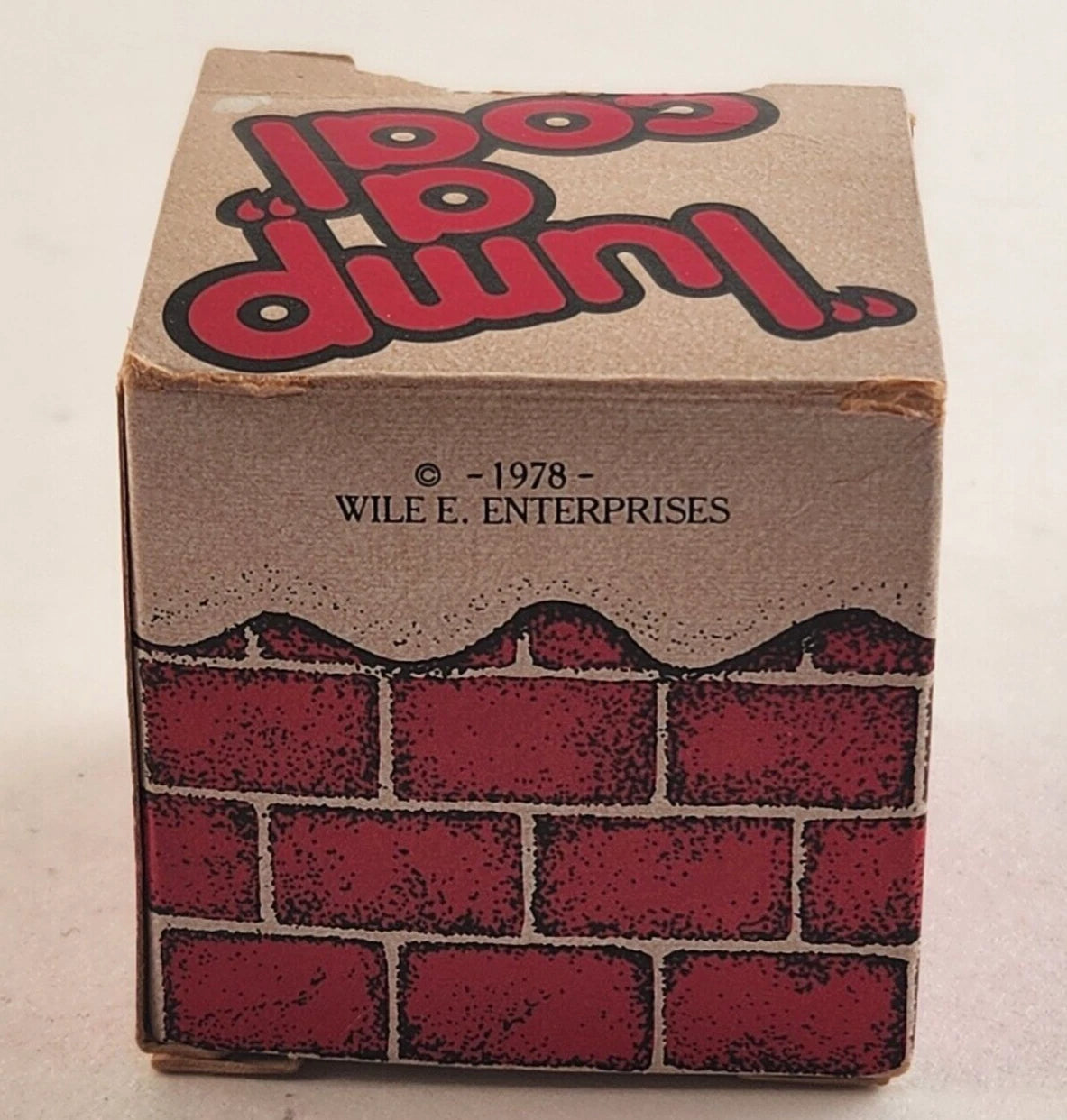 Christmas Gag Gift Lump of Coal in Box 9653 Wile E Enterprises Vintage 1978