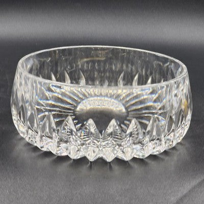 Heavy Serving Bowl Gorham Althea Cut Lead Crystal 7.5" Sunflower Diamond Pattern