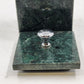 Green Marble Box Solid Walls Trinket Jewelry Storage with Lid 3.5" x 4" Vintage