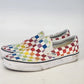 Vans Rainbow Checkerboard Slip-On Sneakers M5.5 W7 Classic
