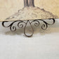 Tropical Palm Tree Drawing Print With Metal Scroll Trim Wall Decor