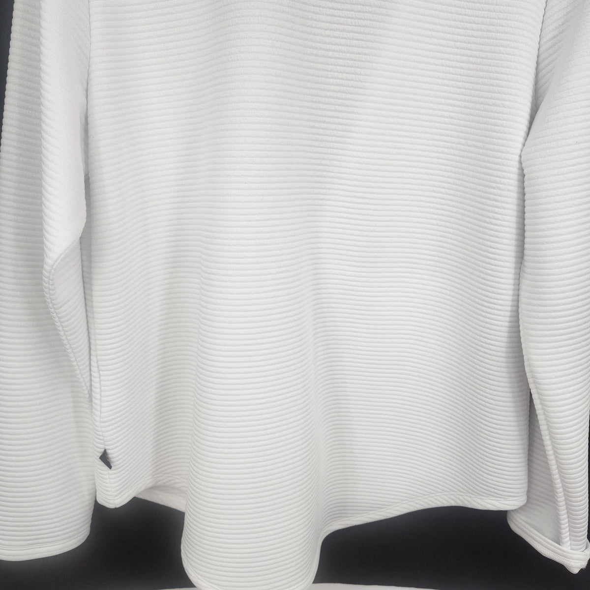 Skechers Go Walk Everywhere Women's Large White Full Zip Jacket 27" Mock Neck