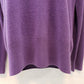 The Tog Shop Women's Large Purple 100% Acrylic Turtleneck Knit Pullover Top