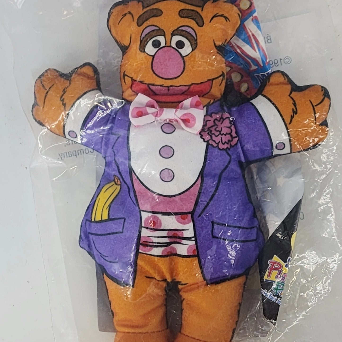 Muppets Plush Set 4pc Kermit Miss Piggy Fozzie Blockbuster Promo NOS Vintage