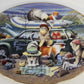 Franklin Mint Kitty Car Troubles Bryan Moon Porcelain Plate Limited Edition COA