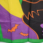 Halloween Yard Flag 30x41" Flying Witch on Broom Black Cat Outdoor Garden Banner