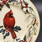 Lenox Accent Luncheon Plate Winter Greeting 9.25" Cardinal Holly Gold Bone China